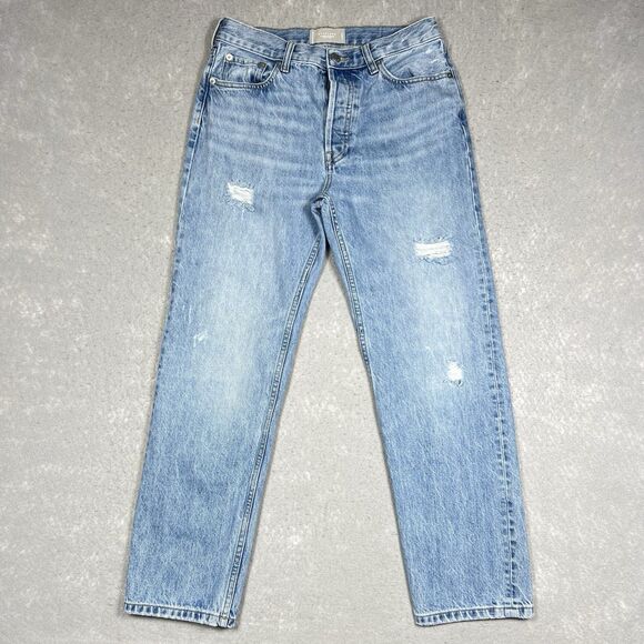 Everlane The Relaxed Straight Fit Jean’s Blue Women’s 29 Regular Organic Cotton - Picture 1 of 14